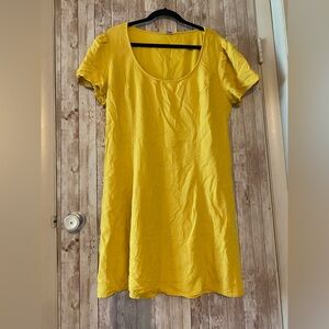Old Navy Yellow Dress Size XL Side Zip women's Shift Work dress